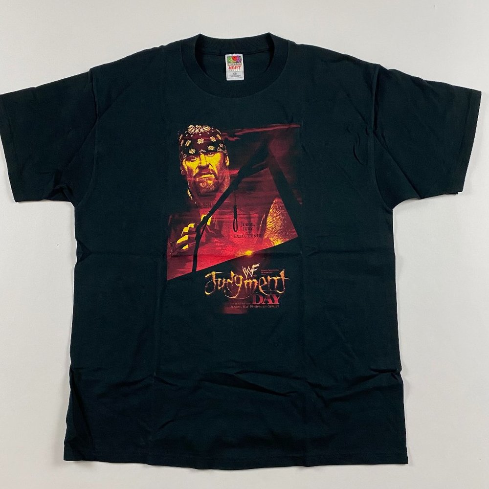 Vintage 2002 WWF WWE Judgment Day The Undertaker T Shirt Mens XL Judgement Day - Picture 1 of 9